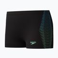 Boxeri de înot pentru copii Speedo Plastisol Placement Aquashort black/alfalfa green 3