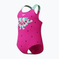 Costum de baie întreg pentru copii Speedo Digital Printed neon bubblegum 3