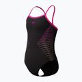 Costum de baie întreg pentru copii Speedo Platisol Placement Thinstrap Muscleback flare roz 3