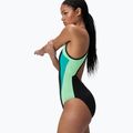 Costum de baie întreg pentru femei Speedo High Neck Splice Cross Back turquoise gem 4
