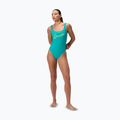 Costum de baie întreg pentru femei Speedo Logo Square Back turquoise gem 2