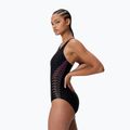 Costum de baie întreg pentru femei Speedo Placement Muscleback anthracite 3