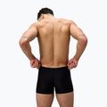 Boxeri de înot pentru bărbați Speedo Medley Logo Aquashort negru/gri plumb 3