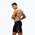 Jammere de înot pentru bărbați Speedo Medley Logo Jammer negru/verde alfalfa 4