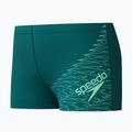 Boxeri de înot pentru copii Speedo Medley Logo Aquashort deep emerald/alfalfa green 3