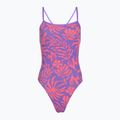 Costum de baie întreg pentru femei Speedo FL Printed Web Back coral cluster/indigo glow