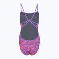 Costum de baie întreg pentru femei Speedo FL Printed Web Back coral cluster/indigo glow 2