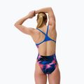 Costum de baie întreg pentru femei Speedo FL Printed Turnback electro static/lagoon blue 2