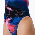 Costum de baie întreg pentru femei Speedo FL Printed Turnback electro static/lagoon blue 6