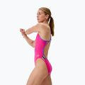 Costum de baie întreg pentru femei Speedo FL Solid Tri Back flare roz/indigo glow 3