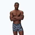Boxeri de baie pentru bărbați Speedo Print Beachstar Square Leg Anthracite/Coin Grey