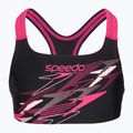 Costum de baie din două piese pentru copii Speedo Medley Logo Racerback 2pc anthracite/pink 3