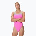Costum de înot întreg pentru femei Speedo FL Solid V-Back 2.0 Neon Flamingo
