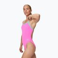 Costum de înot întreg pentru femei Speedo FL Solid V-Back 2.0 Neon Flamingo 3