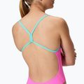Costum de înot întreg pentru femei Speedo FL Solid V-Back 2.0 Neon Flamingo 4