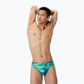 Boxeri de înot pentru bărbați Speedo Printed Brief sunset grove/green