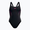 Costum de baie întreg pentru femei Speedo Placement Muscleback anthracite/clover 6