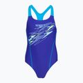 Costum de baie întreg pentru copii Speedo Medley Logo Medalist sapphire/mayan blue