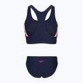 Costum de baie întreg pentru femei Speedo Colourblock Splice 2.0 peacoat/pink 2