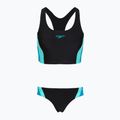 Costum de baie întreg pentru femei Speedo Colourblock Splice 2.0 anthracite/mayanblue
