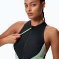 Costum de înot întreg pentru femei Speedo Ocean Flex Zip black/pale clover 4