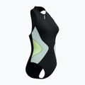 Costum de înot întreg pentru femei Speedo Ocean Flex Zip black/pale clover 8