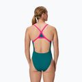 Costum de înot întreg pentru femei Speedo Solid Turnback peacock 2