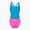 Costum de înot întreg pentru femei Speedo Solid Powerback neon flamingo 2