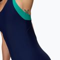 Costum de înot întreg pentru femei Speedo Colorblock Racerback peacoat/peacock teal 5