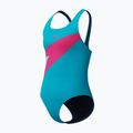 Costum de înot întreg pentru copii Speedo Hyperboom Butterfly Back mayan blue/margarita pink 3