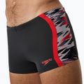 Boxeri de înot Speedo Hyperboom Splice Aquashort anthracite/high risk red 5