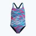 Costum de înot întreg pentru copii Speedo Hyperboom Print Medalist margarita pink