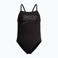 Costum de înot întreg pentru copii Speedo Endurance+ Logo Thinstrap anthracite
