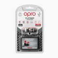 Protecție maxilar Opro Platinum black/white/red 2
