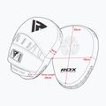 RDX Focus Pad T1 alb/negru discuri de antrenament RDX Focus Pad T1 alb/negru 7