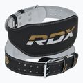 Centură pentru ridicarea greutăților RDX Belt 6" Leather black/gold 5