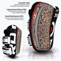 Scut de antrenament RDX T3 Muay Thai Kick Pads white/black 5