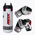 RDX Punch Bag 2Pcs sac de box pentru copii + mănuși set alb 3JPB-4W-2FT