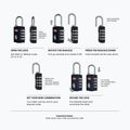 Lacăt CabinZero Travel TSA Lock absolute black 2