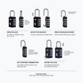 Lacăt CabinZero Travel TSA Lock navy 2