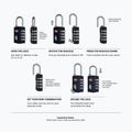 Lacăt CabinZero Travel TSA Lock sage forest 2