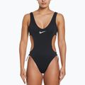 Costum de baie dintr-o singură piesă pentru femei Nike Wild negru și alb NESSD255-001 4