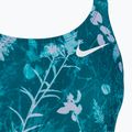 Costum de baie dintr-o singură piesă pentru femei Nike Hydrastrong Multi Print Fastback mineral teal 3