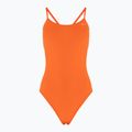 Costum de baie dintr-o bucată pentru femei Nike Lace Up Tie Back total orange
