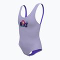 Costum de baie dintr-o bucată pentru copii Nike Multi Logo U-Back lilac bloom 5