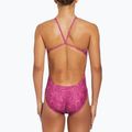 Costum de baie dintr-o piesă pentru femei Nike Hydrastrong Multi Print Cutout hot fuchsia 3