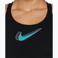 Costum de baie dintr-o piesă pentru femei Nike Hydrastrong 3D Swoosh Fastback black 4