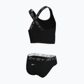 Costum de baie din două piese pentru copii Nike Logo Tape Crossback Midkini black 2