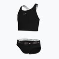 Costum de baie din două piese pentru copii Nike Logo Tape Crossback Midkini black 3