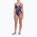 Costum de baie dintr-o piesă pentru femei Nike Floral Blur V-Neck black 2